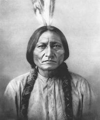 Lakota Chief, Sitting Bull, led more than 2,000 Native American warriors against Custer’s 7th Cavalry at the Battle of Little Bighorn in 1876.
