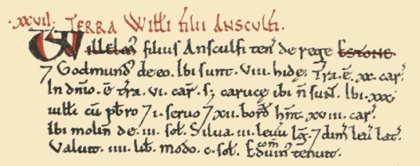 Another important manor also held by William Fitz-Ansculf was Aston, meaning the east estate. Its lands were valued at five times that of Birmingham’s at £5 in Domesday Book. 